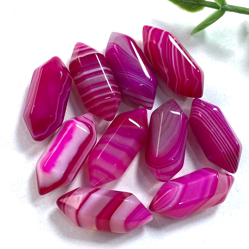 로즈 레드 스트라이프 마노(싱글)