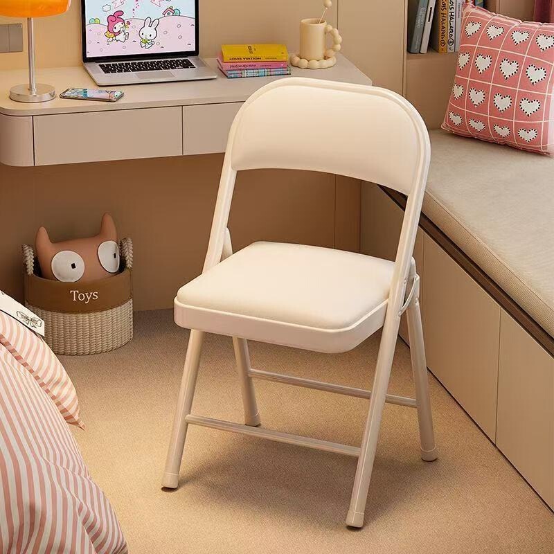 Simple bedroom dressing chair, study chair with backrest, dining room reception chair, home foldable chair, comfortable living room seat Simple bedroom dressing chair, study chair with backrest, dining room reception chair, home foldable chair, comfortable living room seat