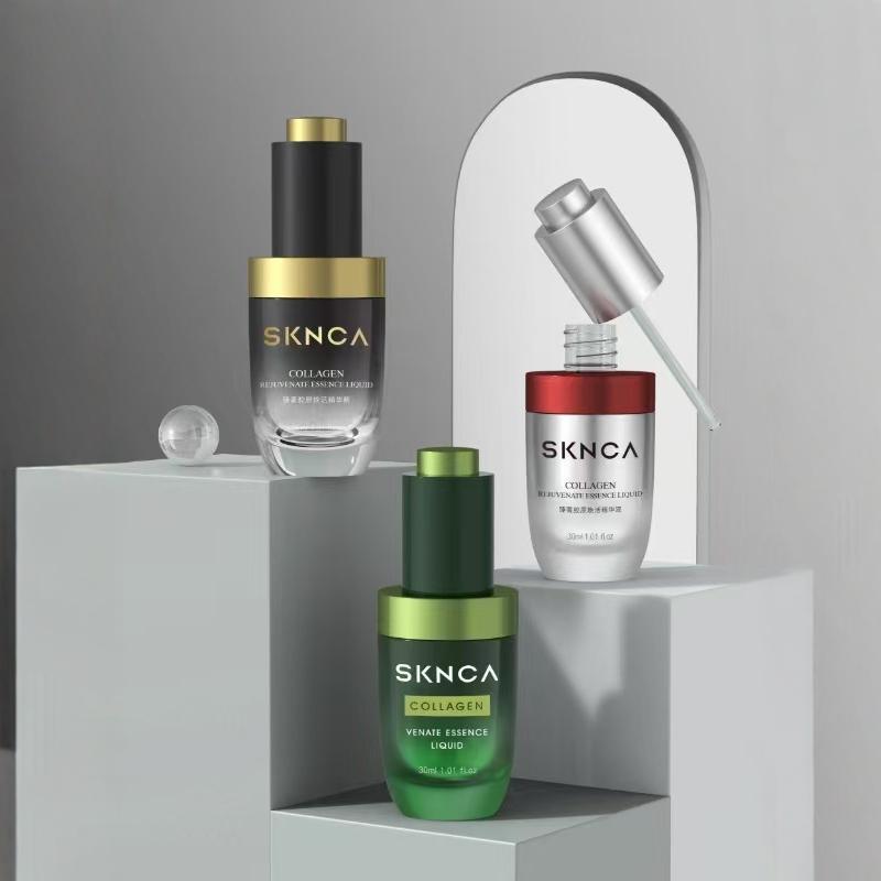 新款 现货 化妆品 护肤品 粉底 精华液 玻璃瓶 30ML