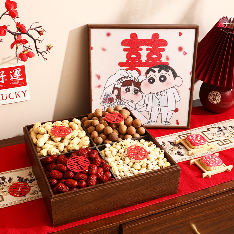 結婚式、早く生まれた貴子、デーツオーナメント、ウェディングキャンディー、ドライフルーツボックス、収納ボックス、四角いグリッドプレートギフトボックス、新築祝い用|undefined
