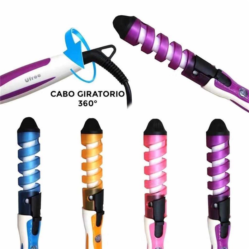 Cross-border mini Morgan spiral curling iron colorful hair curling iron barber shop home electric curling iron hair curling iron