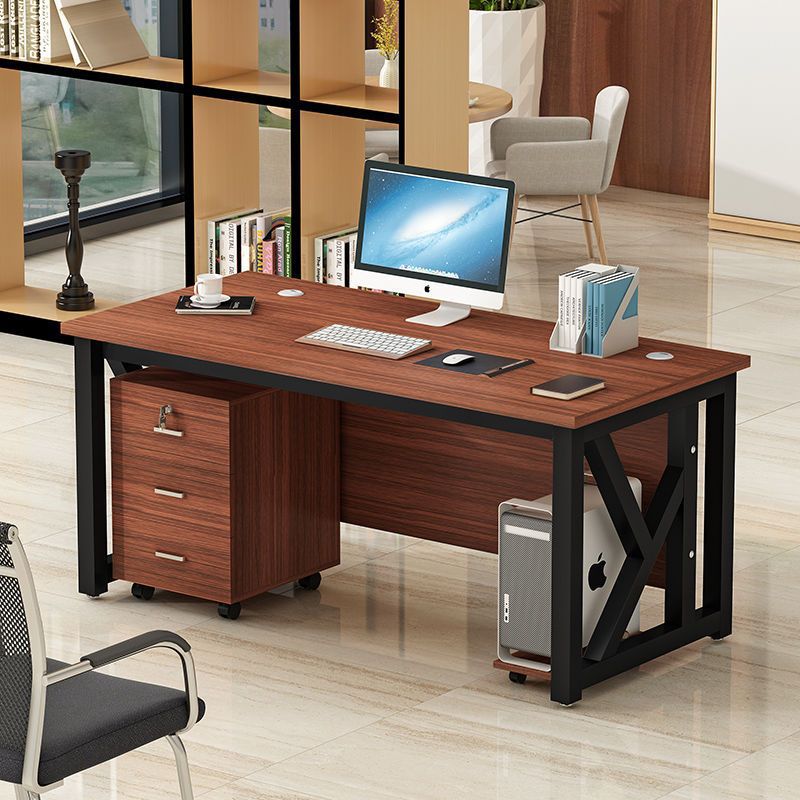 Escritorio de oficina simple y moderno, escritorio de escritorio simple, dormitorio doméstico, escritorio de escritorio simple, escritorio de computadora de oficina de personal corporativo