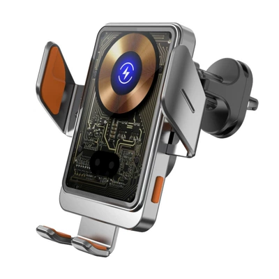 Mobil şarj cihazları wireless car charger mobile - upgraded-t11-car-wireless-charger-silverspiral-clip