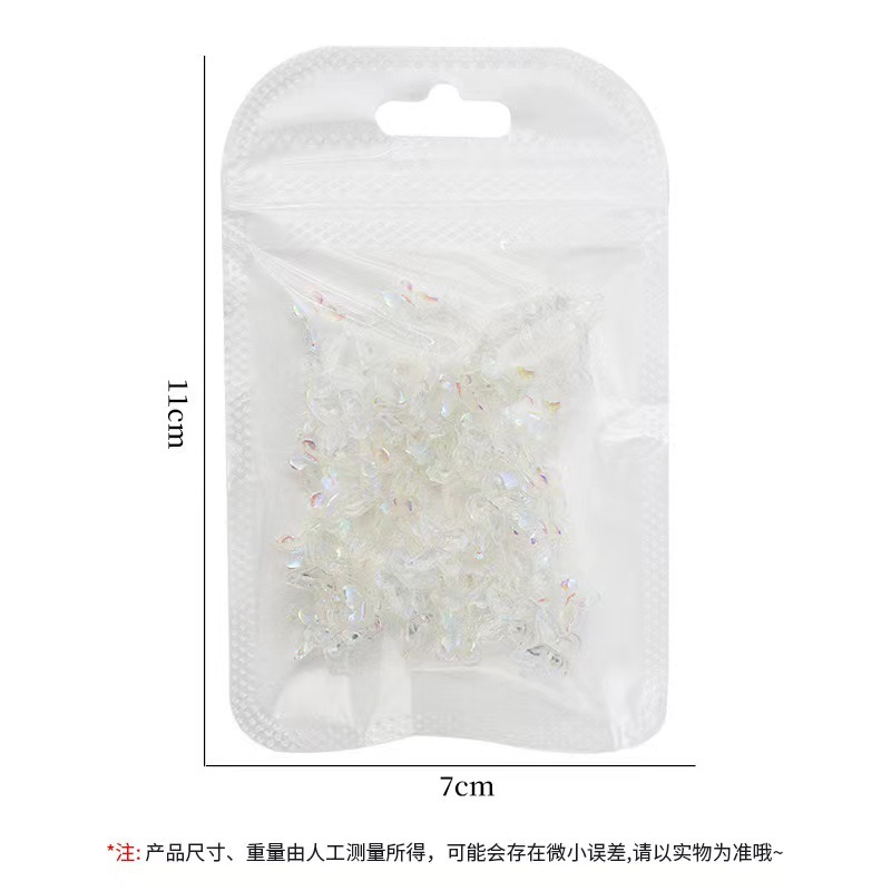 Red explosión de resina de manicura tridimensional permeable al hielo mariposa aurora fantasía doble capa mariposa joyas de uñas al por mayor