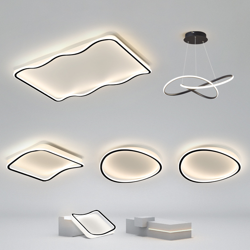 客厅灯简约现代大气吸顶灯米家小爱智能语音控制灯具全屋套餐组合