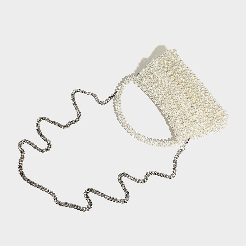 Stile francese nuovo a mano perla cava autunno e inverno luce lusso moda versatile nicchia spalla singola diagonale_voghion.com