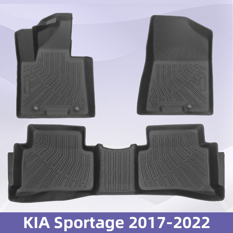 Para KLA Sportage 2017 - 2022 3D todo el tiempo TPE almohadilla de pie almohadilla de maletero