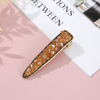 Brand metal bangs, cute hairgrip, hairpins, accessory, simple and elegant design, wholesale