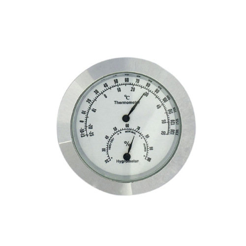 Bulk wholesale violin thermometer hygrometer stainless steel case German movement silver violin instrument accessories