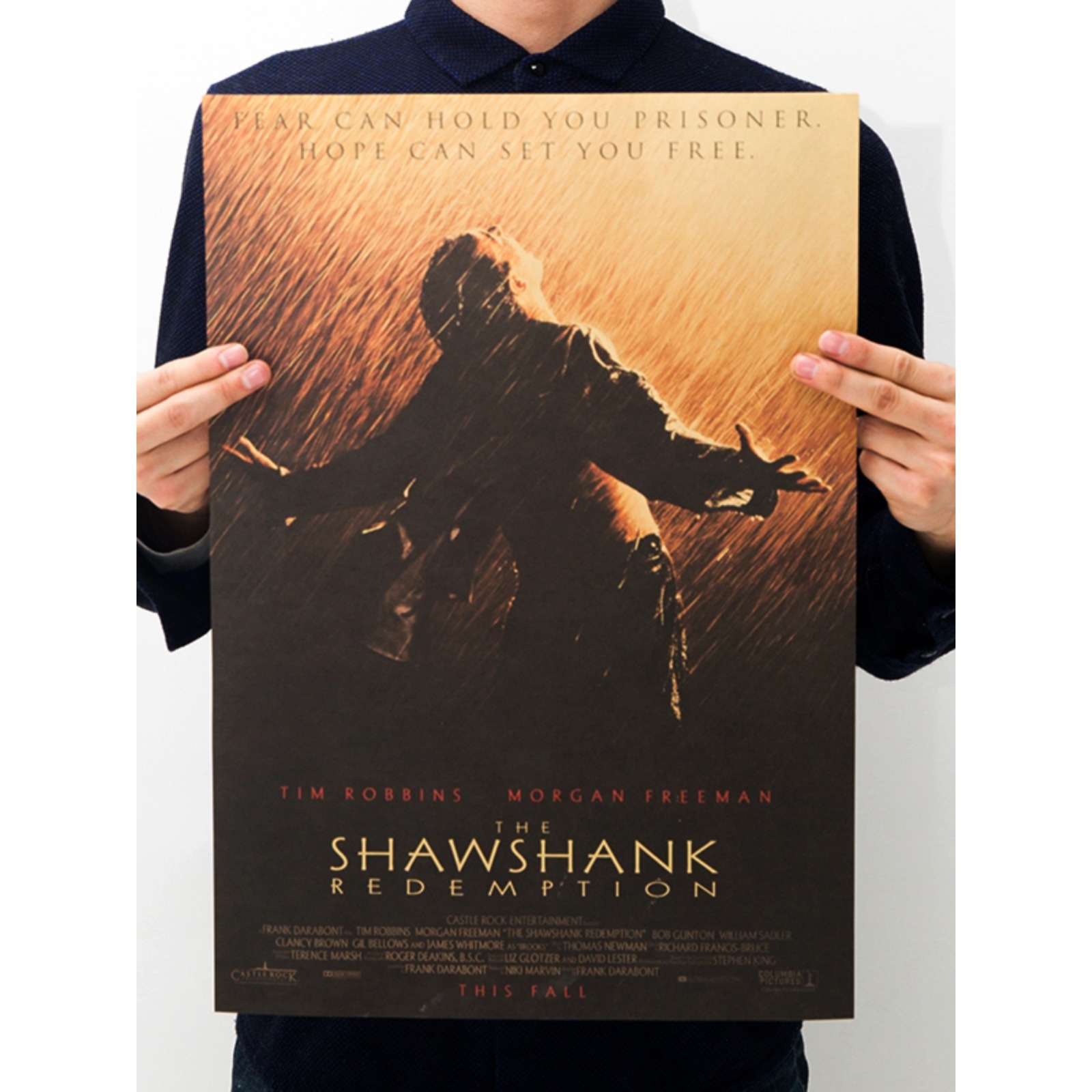 [100 Classic Movie Posters] Retro Kraft Paper Decorative Paintings Bar Dormitory Wall Paper Art Stickers