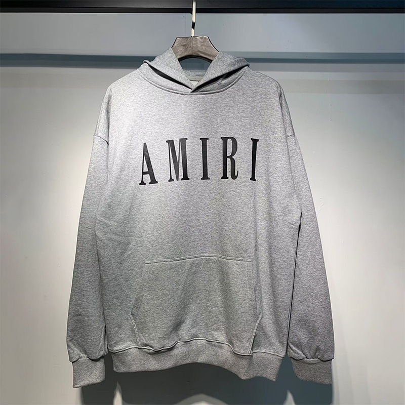 AMIRIスウェットコレクションクロスボーダー美潮アルファベットプリントメンズゆるいカジュアルフード付きスウェット|undefined