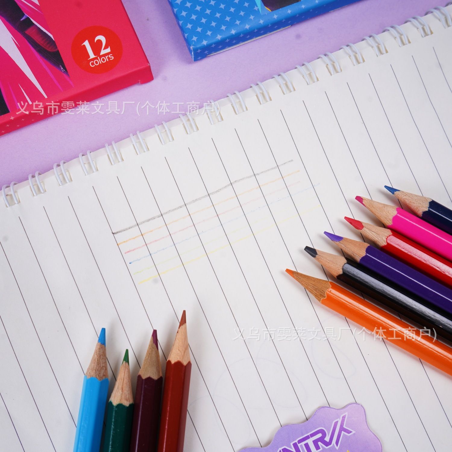 Caza de brujas 12 paquetes de dibujos animados K-POp lápiz para estudiantes de pintura de color especial lápiz de escritura suministro image 5