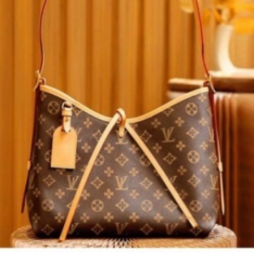 Actual Product with Label L Couple Bag 2025 New Chip Carryall Genuine Leather V Tote Shoulder Crossbody Printed Bag