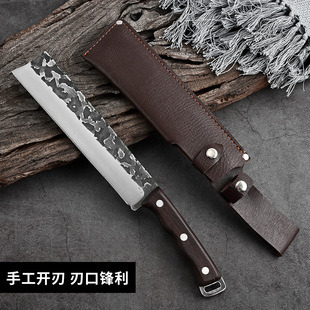 Qinglong Chai Dao High Hardness Outdoor Knife for Wilderness Use, Thickened Wood Cutting Knife, Yangjiang Knife City Chopping Knife with Sheath