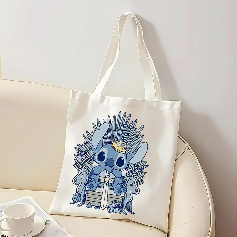 Bolsa de lona de impresión púrpura de pop transfronteriza, bolso de hombro de gran capacidad, portátil perfecto para compras