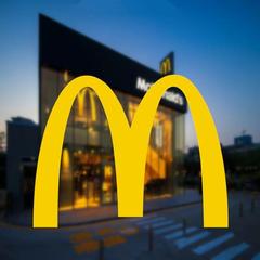 マクドナルドブランドロゴロゴ金アーチシールMクリエイティブ自動車バイク体ガラス反射装飾シール