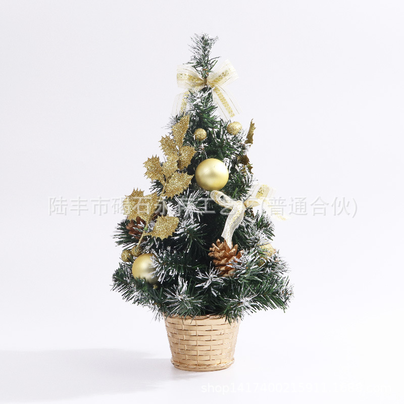 Navidad árbol decoración fábrica directa mini árbol artificial decoraciones familia Navidad regalos 20cm