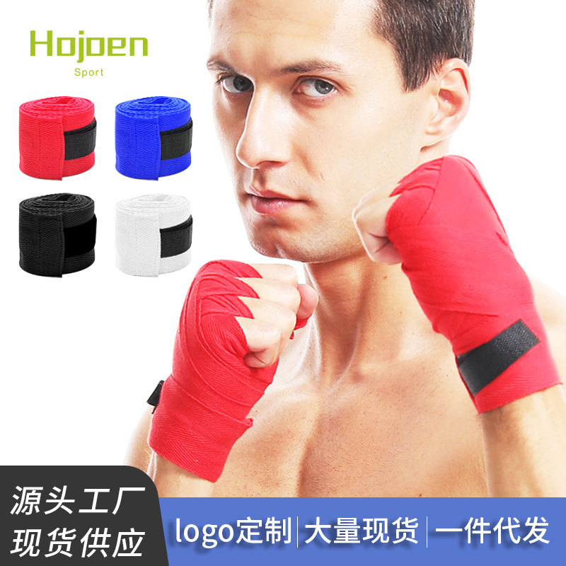 Boxing Bandage Women's Elastic Bandage Muay Thai Sanda Fighting and Boxing Hand Wrap Hand Strap Hand Strap Boxing Strap 3.5m