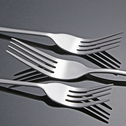 Stainless steel fork, household Western-style pasta steak fork, 1010 thickened long-handled dessert fruit fork, salad fork