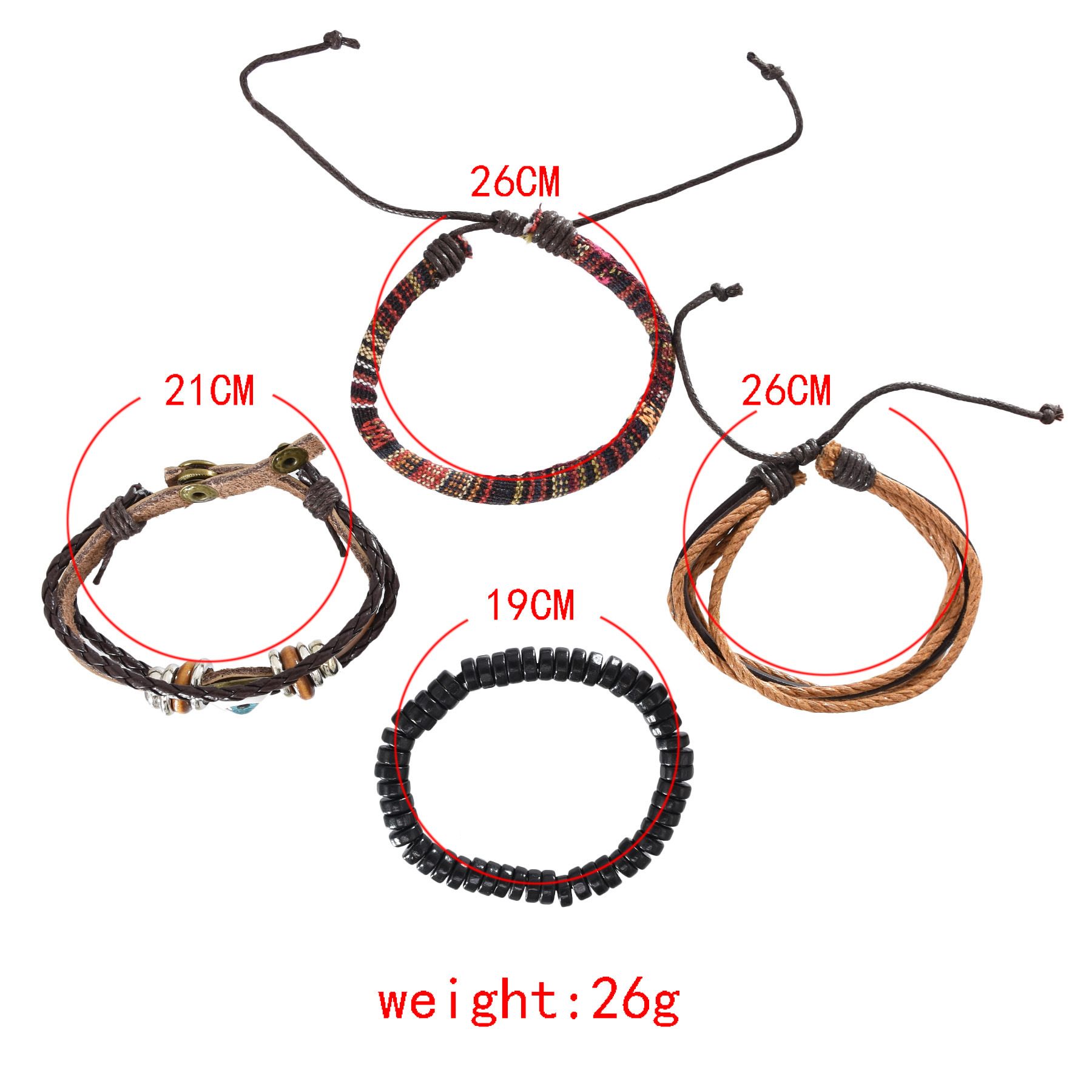 Fashion Geometric Alloy Unisex Bracelets 1 Set