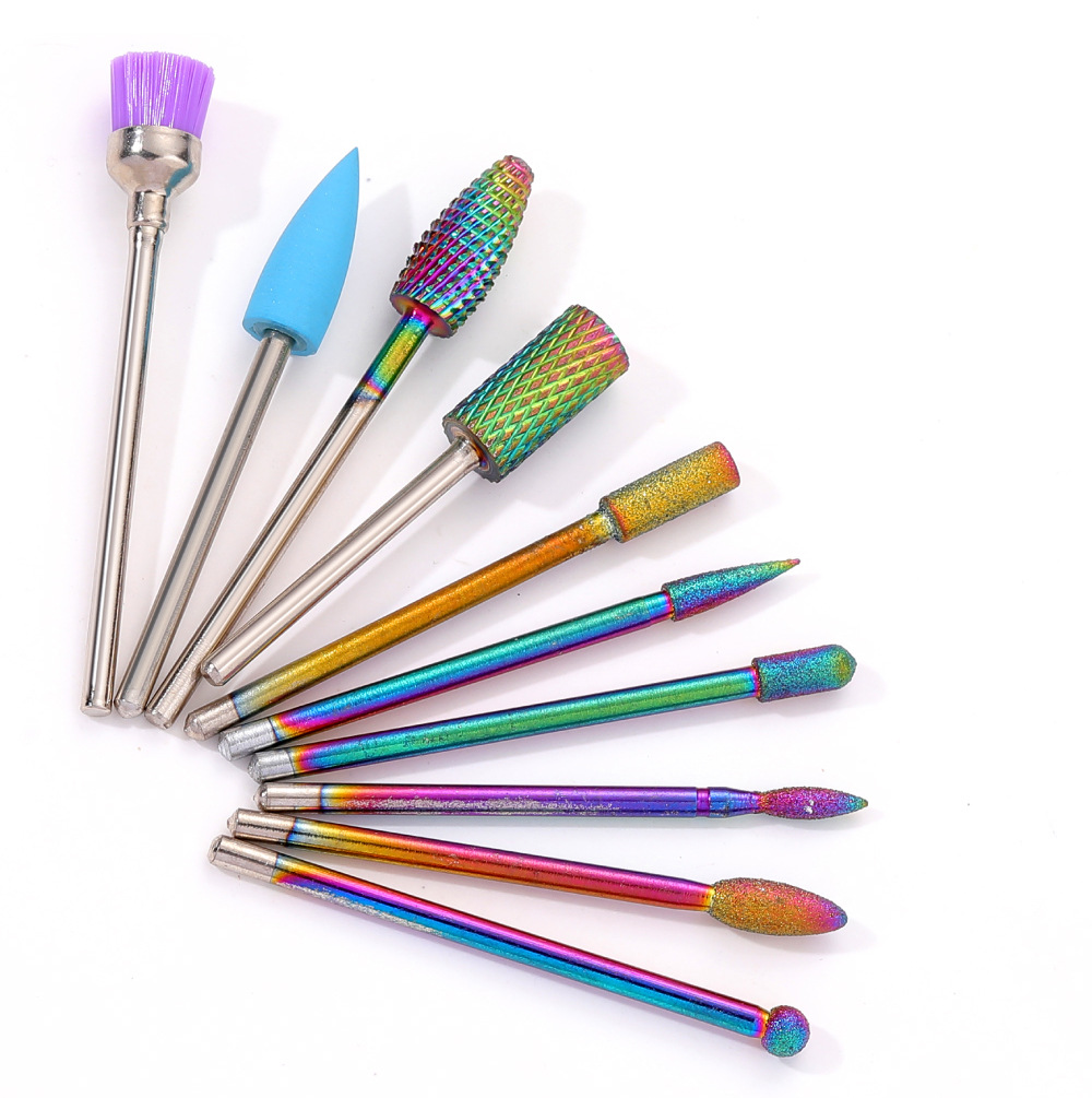 Fashion Gradient Color Metal Nail Tools 1 Set display picture 3