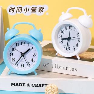 Bedroom Creative Small Alarm Clock Student Clock Personalized Lazy Old-Fashioned Alarm Clock Kidsren's Cartoon Alarm Clock Horseshoe Clock No
