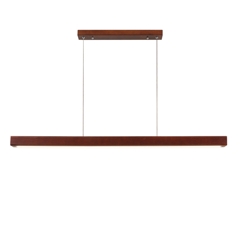 Luz de comedor nueva lámpara de mesa china color nuez retro recepción bar lámparas de estilo antiguo 335L