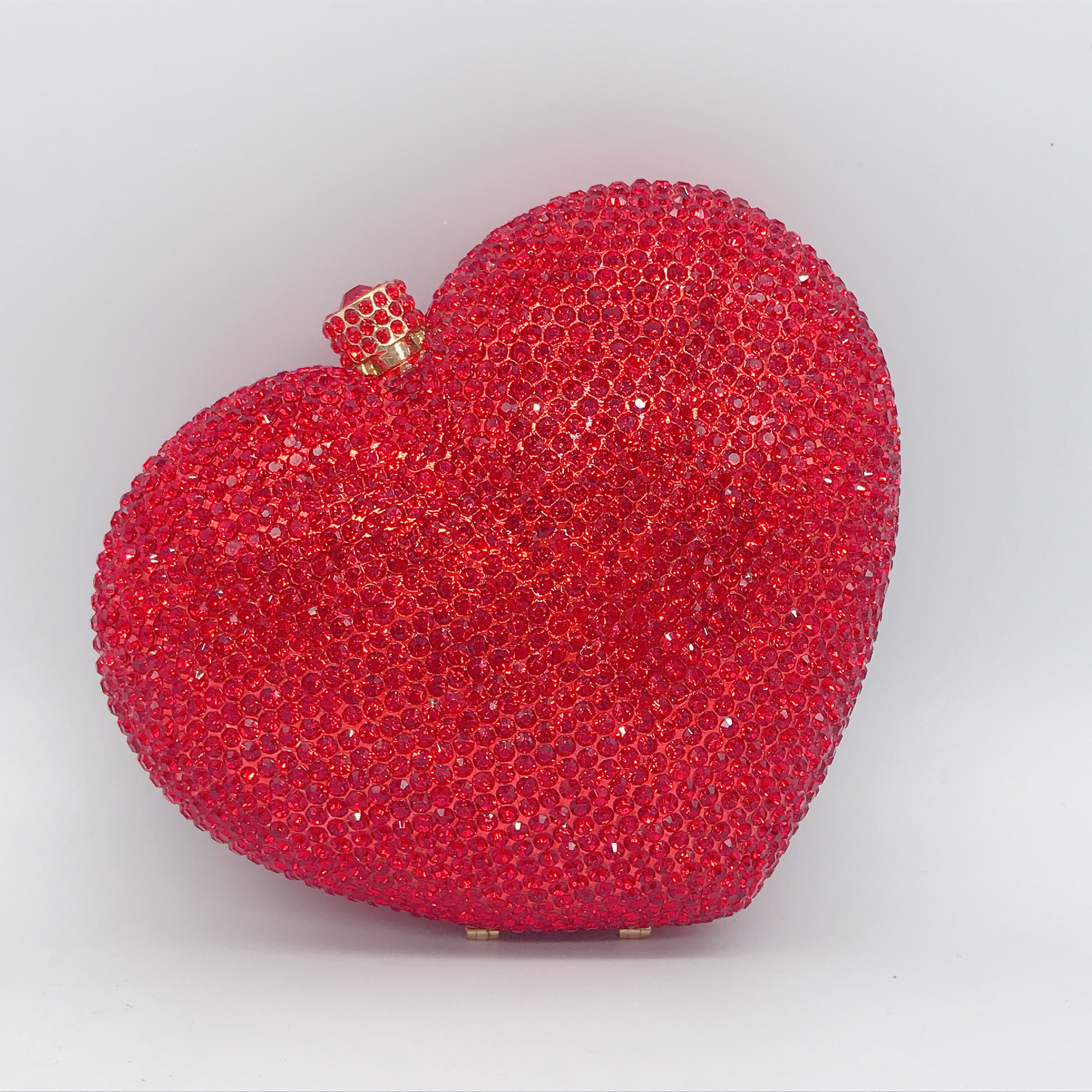 Bolsa de cristal de amor transfronterizo diamante de mano bolsas de mujer de diamantes de lujo lentamente taladro de fiesta vestido de noche bolsas cheongsam