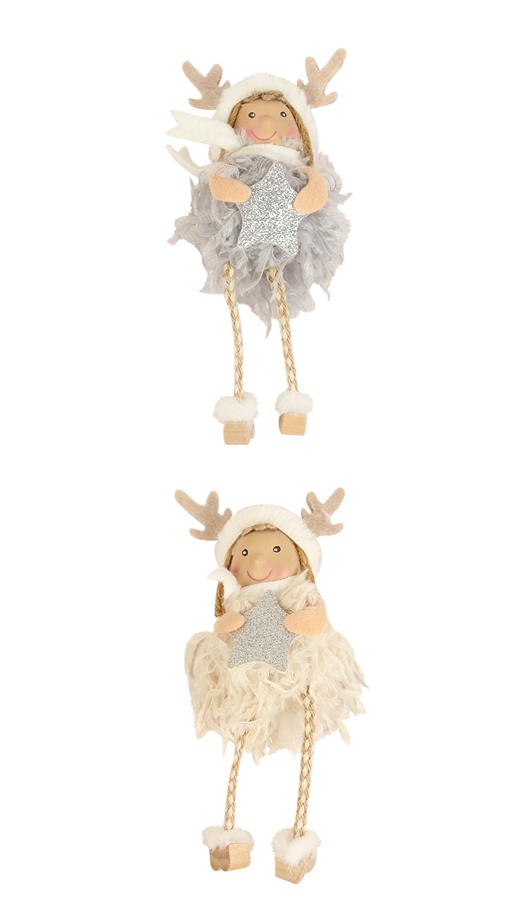 1 Piece Quantity Party Occasion Polyester Material Christmas Festival Christmas Cute Doll Polyester Party Hanging Ornaments