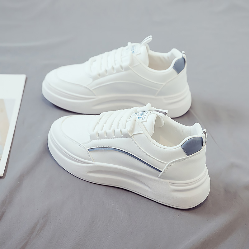 SH835 pequeños zapatos blancos para mujer verano nuevos zapatos transpirables niños estudiantes estilo coreano tendencia zapatos casuales de plataforma de todo fósforo
