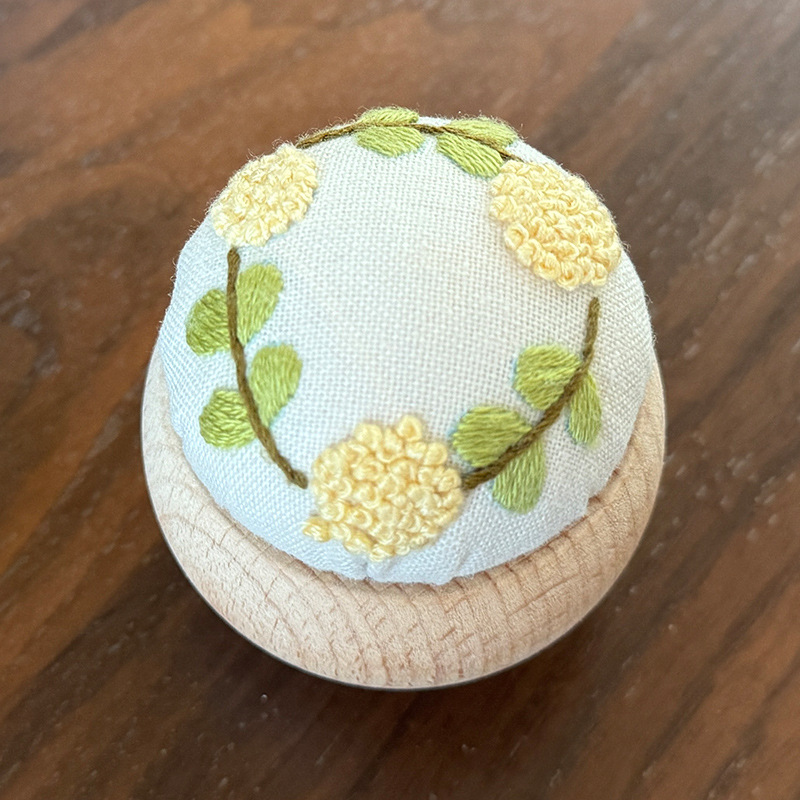 Paquete de material de bricolaje de bordado, bordado de espinas, práctica para principiantes, bolso de mano, juego de regalo, flor de bordado Lu, caja de inserción de aguja de autobordado tridimensional