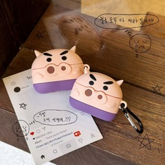 かわいい左衛門 airpods pro3 Apple Bluetooth ヘッドフォンケース 2/4 世代漫画シリコン保護カバーに適しています