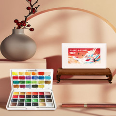 Fei Le Bird watercolor line drawing set with sleeves and elegant objects, thousands of miles of rivers and mountains, Book of Songs, coloring of plants and trees, the Forbidden City coloring gift