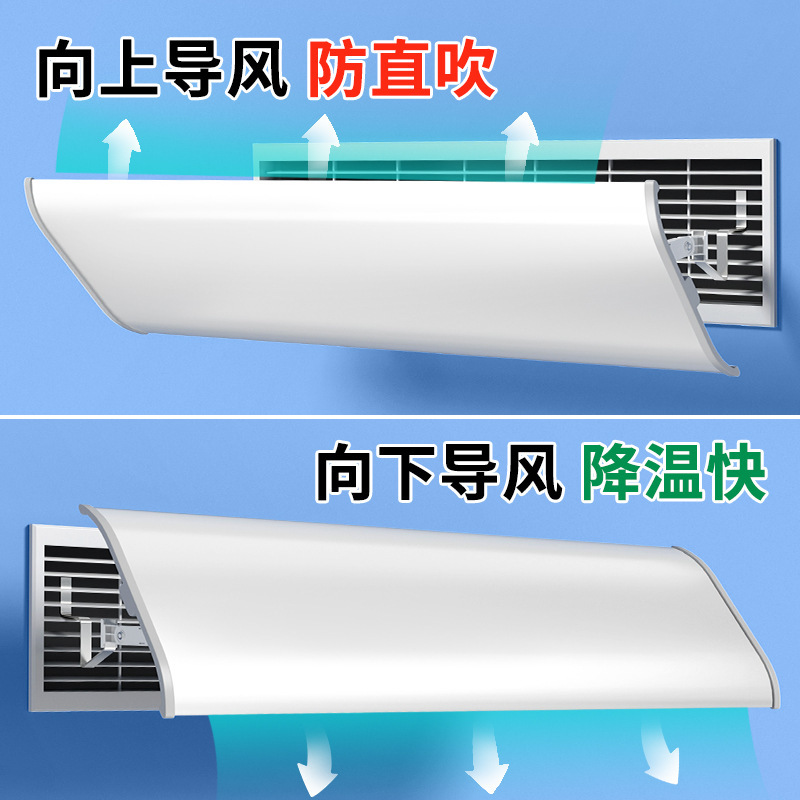 Air-conditioning central air-conditioning wind shield plate wind pipe machine air outlet grille baffle anti-direct blowing wind deflector universal