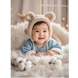 可爱宝宝海报婴儿照片画像漂亮孕期婚房大图片男女墙贴不干胶贴纸