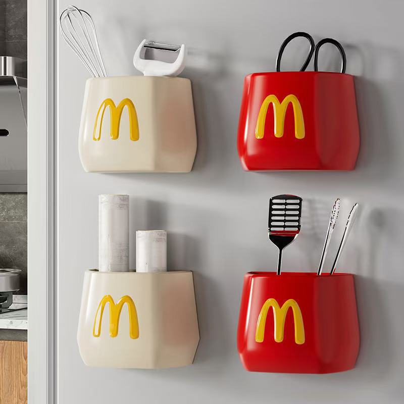 マクドナルド磁気吸収ボックス冷蔵庫磁気ペンホルダーかわいいフライドポテト磁気冷蔵庫ボックスクリエイティブペンホルダー|undefined
