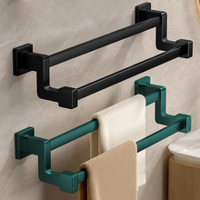 新款毛巾架免打孔卫生间墙上毛巾架子家用浴室厕所浴巾挂架毛巾杆