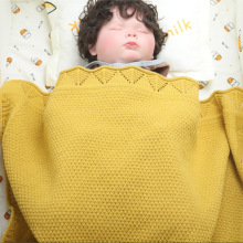 批发定制婴儿毯男女童针织抱毯宝宝防风盖毯抱被儿童可刺绣logo