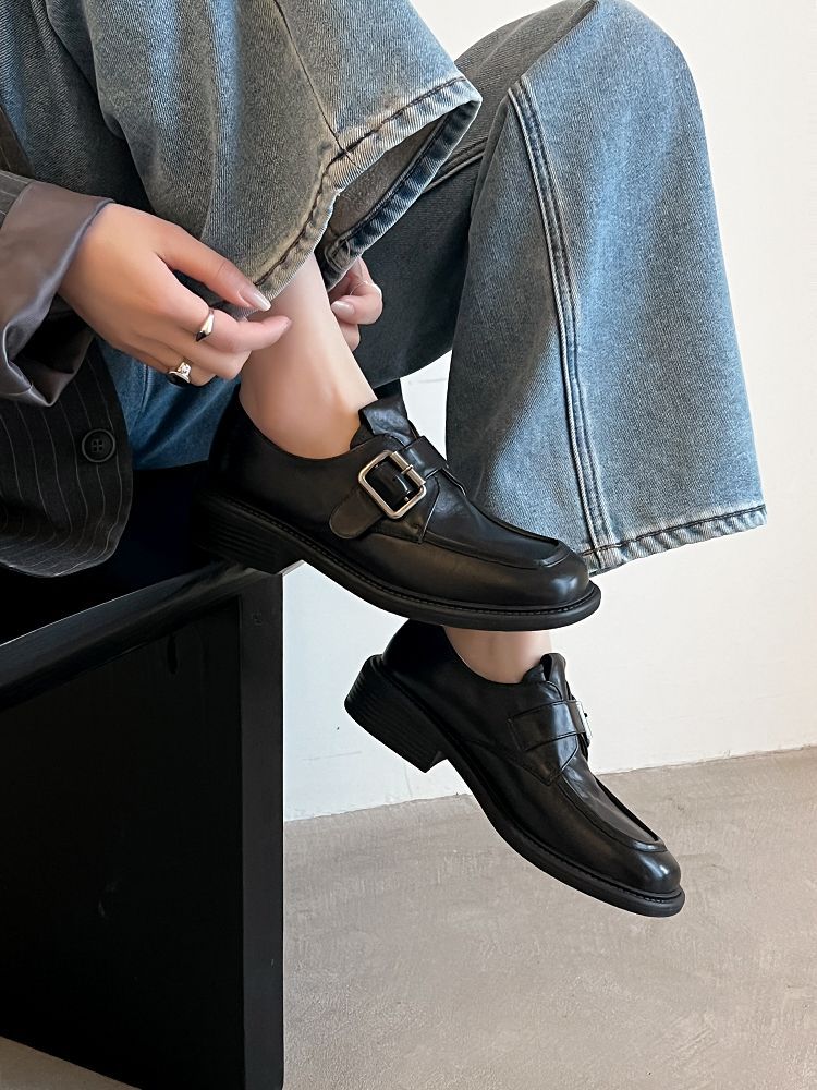 美品★ SQUARE TOE LACE UP LOAFERS Amazon.com | Square Toe Loafers for Women Tabi Shoes