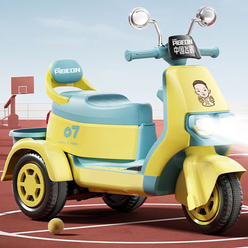 儿童电动摩托车三轮车男女孩宝宝小孩可坐大人双人充电遥控玩具车