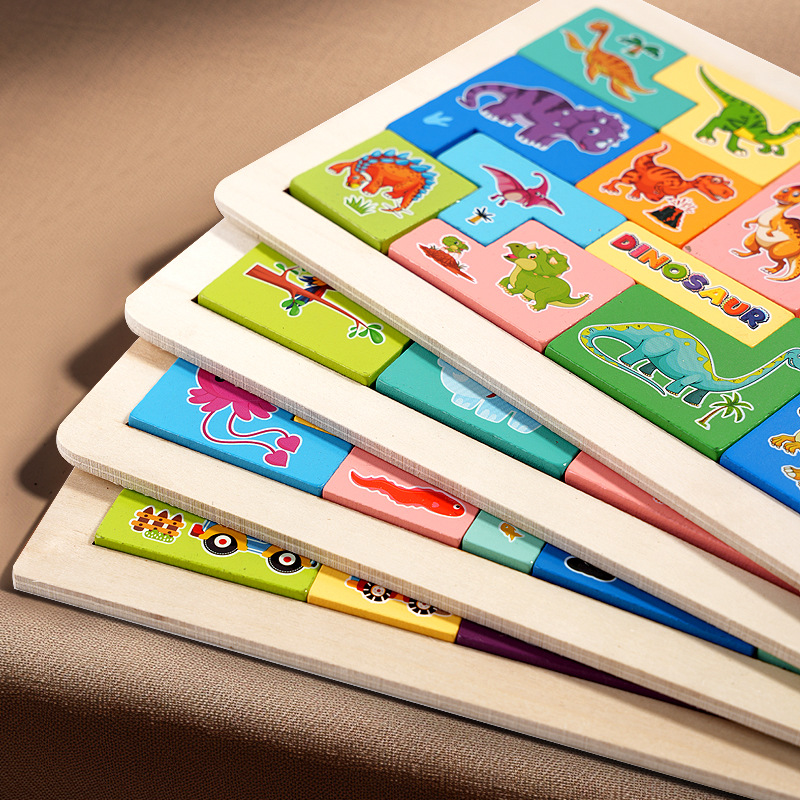 Tetris de madera para niños kindergarten educación temprana rompecabezas cognitivo rompecabezas entre padres e hijos juguetes educativos interactivos
