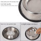 Stainless steel dog bowl non-slip anti-knock dog bowl medium and large dog thickened dog bowl pet food in stock wholesale