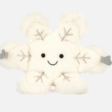 英国je冬季雪花新品公仔毛绒玩具儿童宠物猫玩偶孩柔软抱枕生日礼