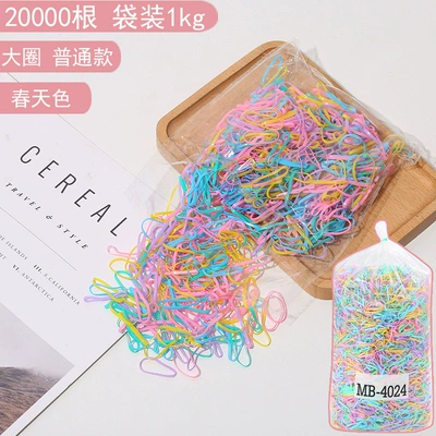 not hurt hair rope hair ring — Saç üçün rezinlər - ordinary-large-circle-spring-color-20000-pieces-10kg