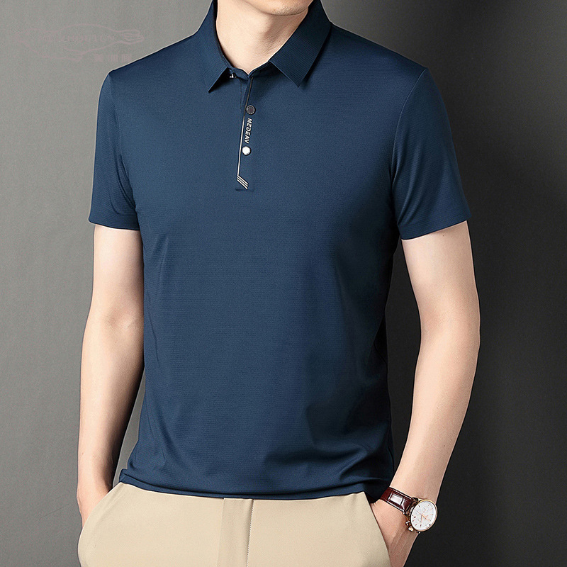 Silk fashionable polo