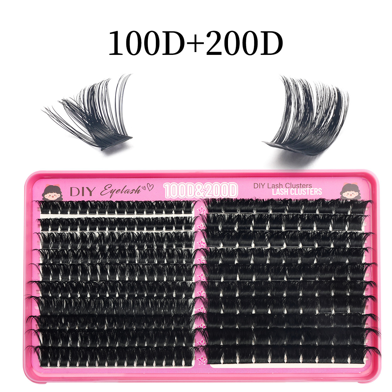 100D + 200D parillas falsas de alta imitación de pelo suave transfronterizo DIY Amazonas comercio exterior europeo y americano parillas segmentación 12 - 20mm