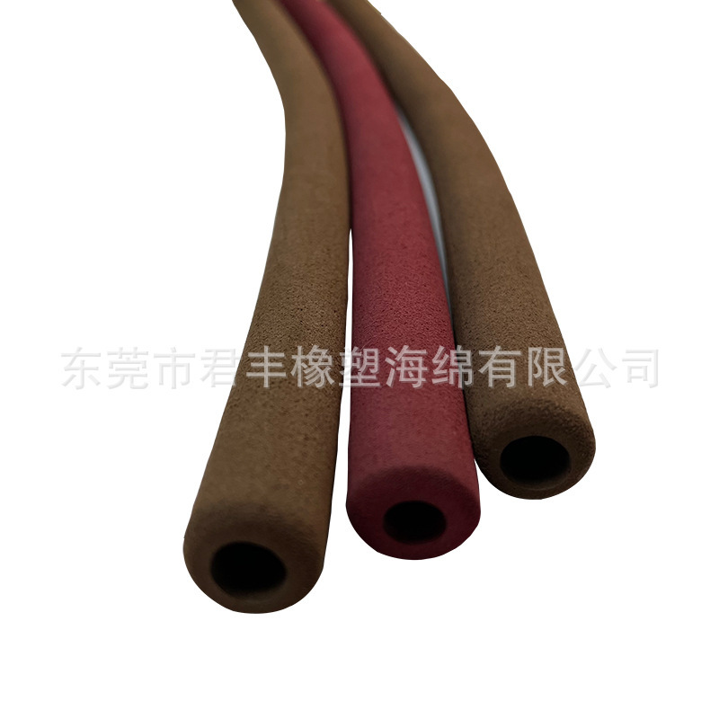 牵引绳nbr橡塑海绵手把套磨面内孔6mm衣架防滑管不锈钢手柄握把