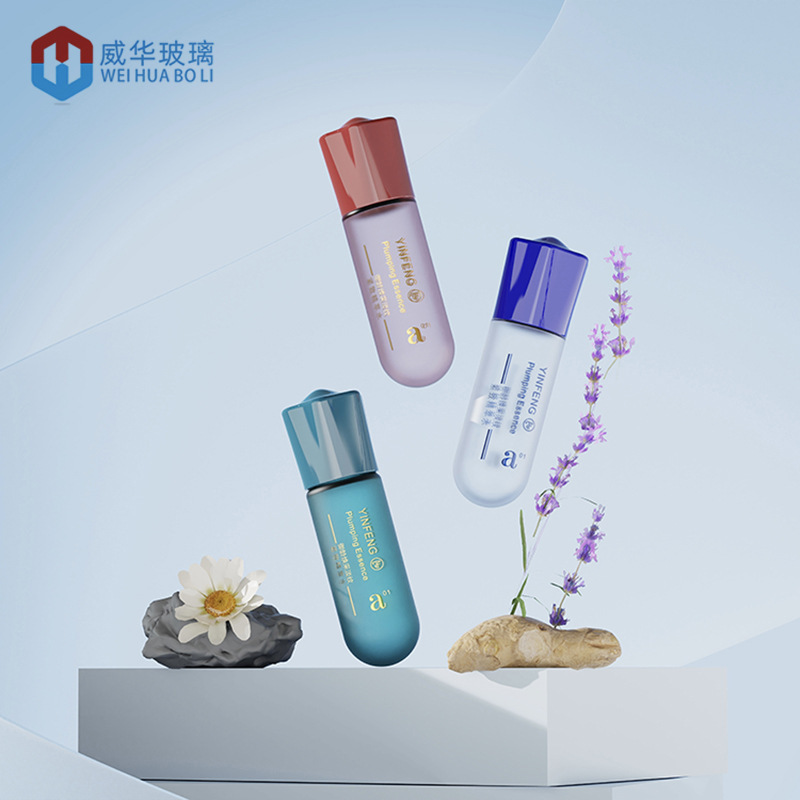 新款滚珠瓶3ml5ml圆底滚珠瓶 透明滚珠精华液瓶补水原液瓶 玻璃瓶|undefined