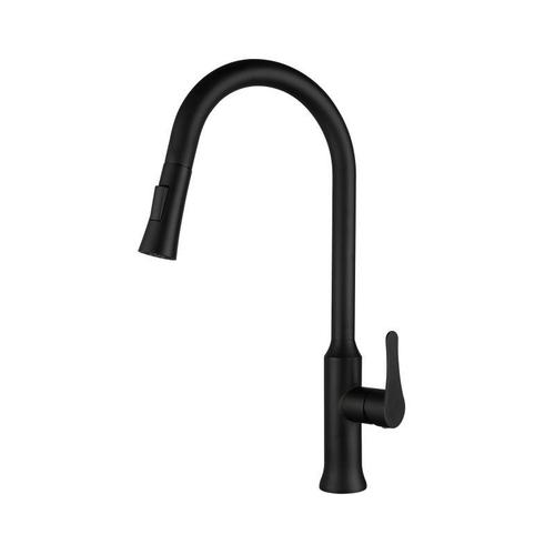 Black kitchen pull-out faucet sink sink hot and cold water dual-mode foreign trade gun gray Grohe faucet