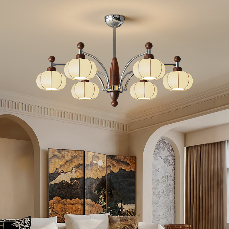 Araña de sala de estar de estilo antiguo francés, diseño de iluminación de dormitorio retro americano de alta gama, lámpara de bar de restaurante